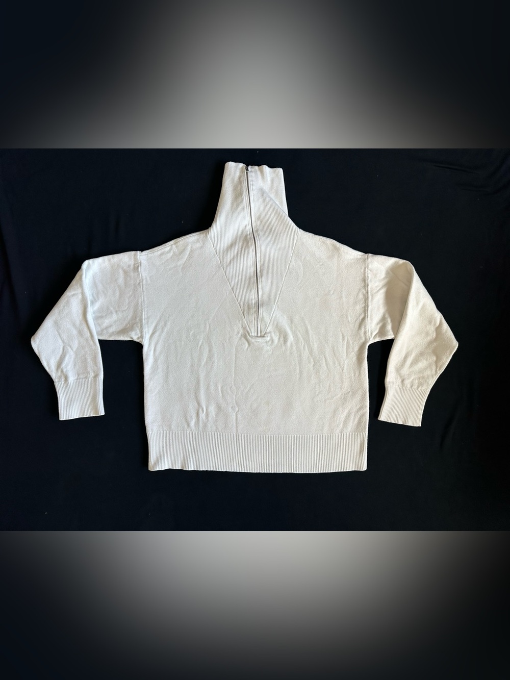 Gestuz Funnel Neck Pullover ribbed 2-4 zip polo collar sweater Top XS